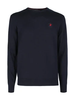 Polo Club Pullover girocollo da uomo in cotone