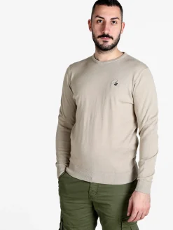 Polo Club Pullover girocollo da uomo in cotone