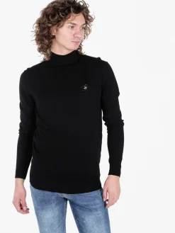 Polo Club Pullover in maglia da uomo con collo a lupetto