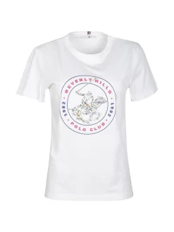 Polo Club T-shirt donna con stampa logo