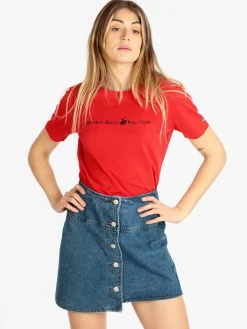 Polo Club T-shirt donna manica corta con scritta
