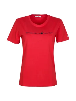 Polo Club T-shirt donna manica corta con scritta