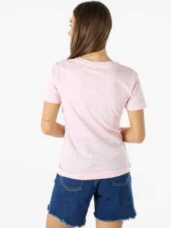 Polo Club T-shirt girocollo da donna in cotone - rosa