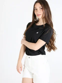 Polo Club T-shirt girocollo da donna in cotone