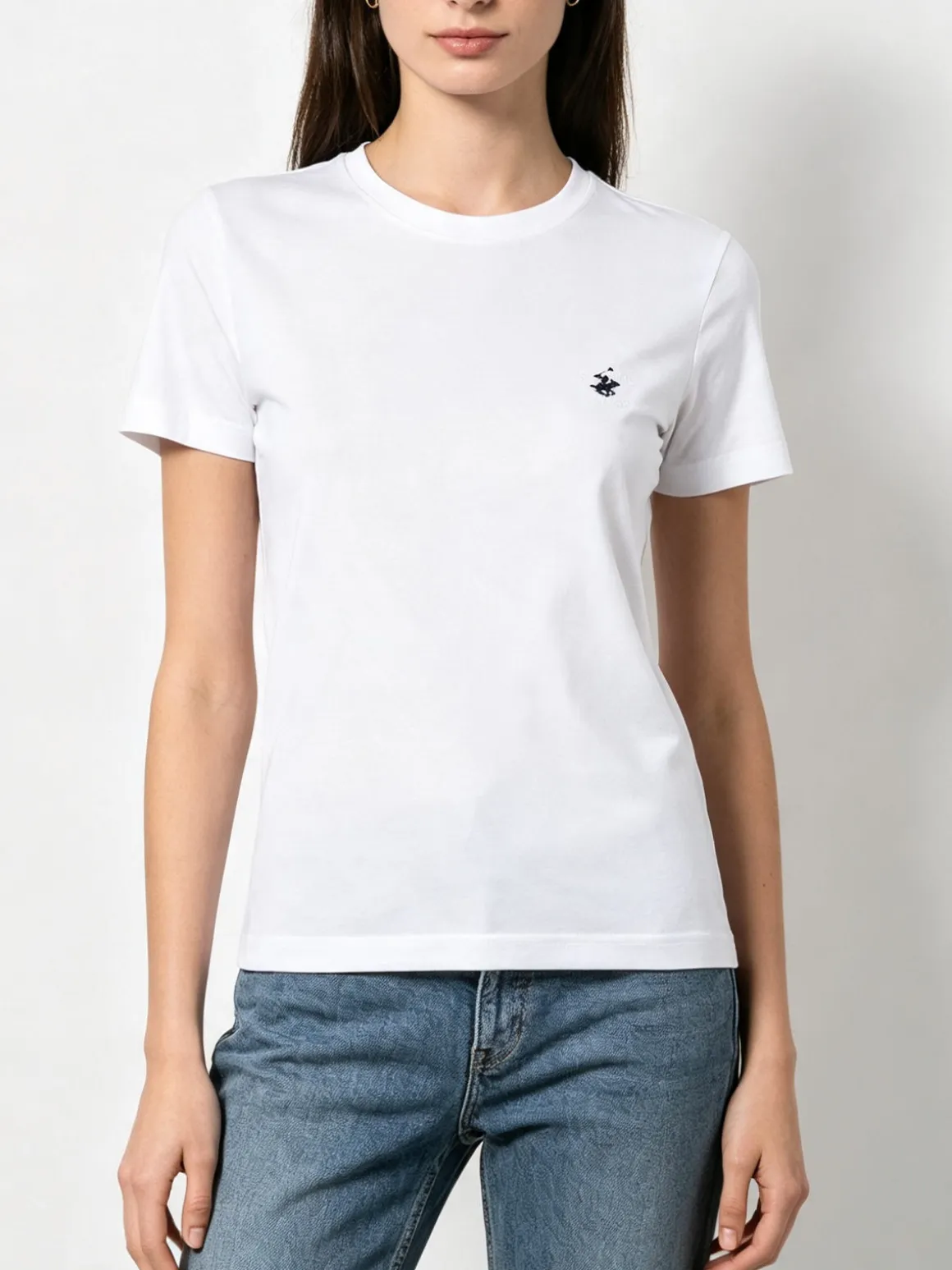 Polo Club T-shirt girocollo da donna in cotone