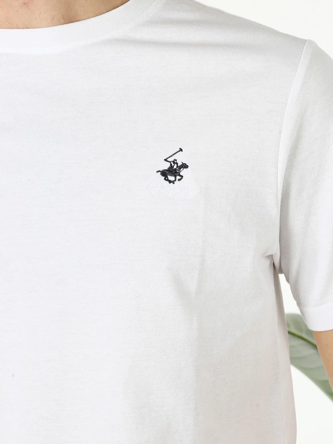 Polo Club T-shirt girocollo da uomo in cotone - bianco