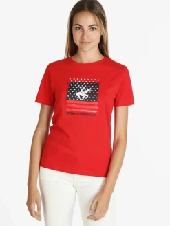 Polo Club T-shirt manica corta donna con logo
