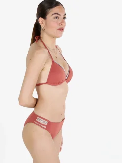 Power Flower Bikini da donna a triangolo con strass