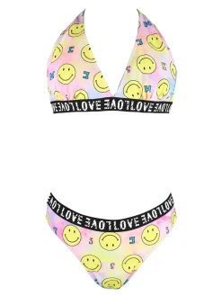 Power Flower Costume bambina 2 pezzi con stampe Smile