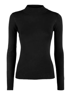 Ppt Style Pullover donna in maglia con collo a lupetto