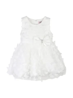 Pretty Baby Abito da cerimonia per neonate in tulle con fiocco per capelli