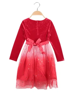 Pretty Baby Vestito elegante da bambina in velluto e tulle