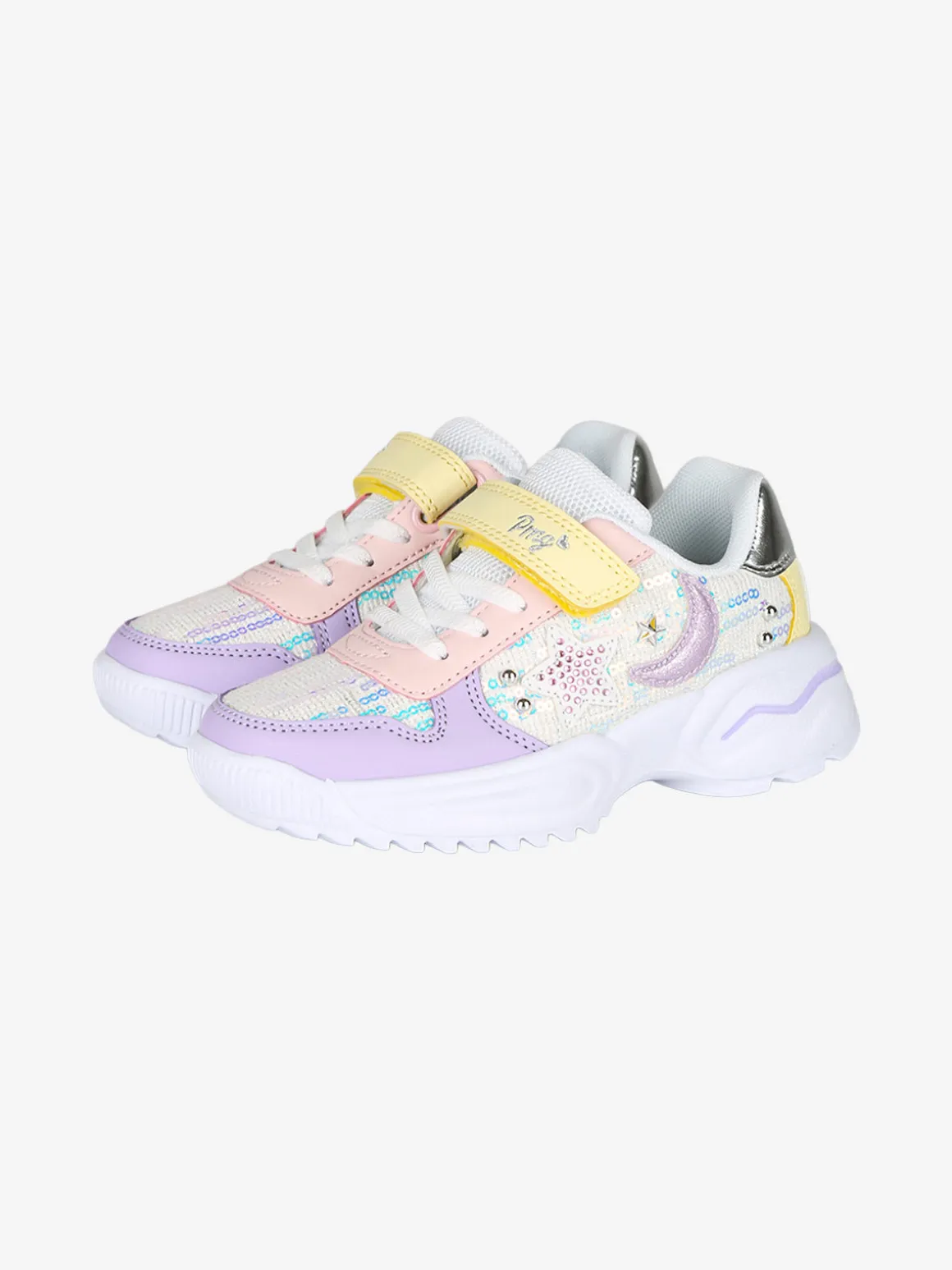 Primigi Sneakers da bambina con strappi e pailettes - multicolore