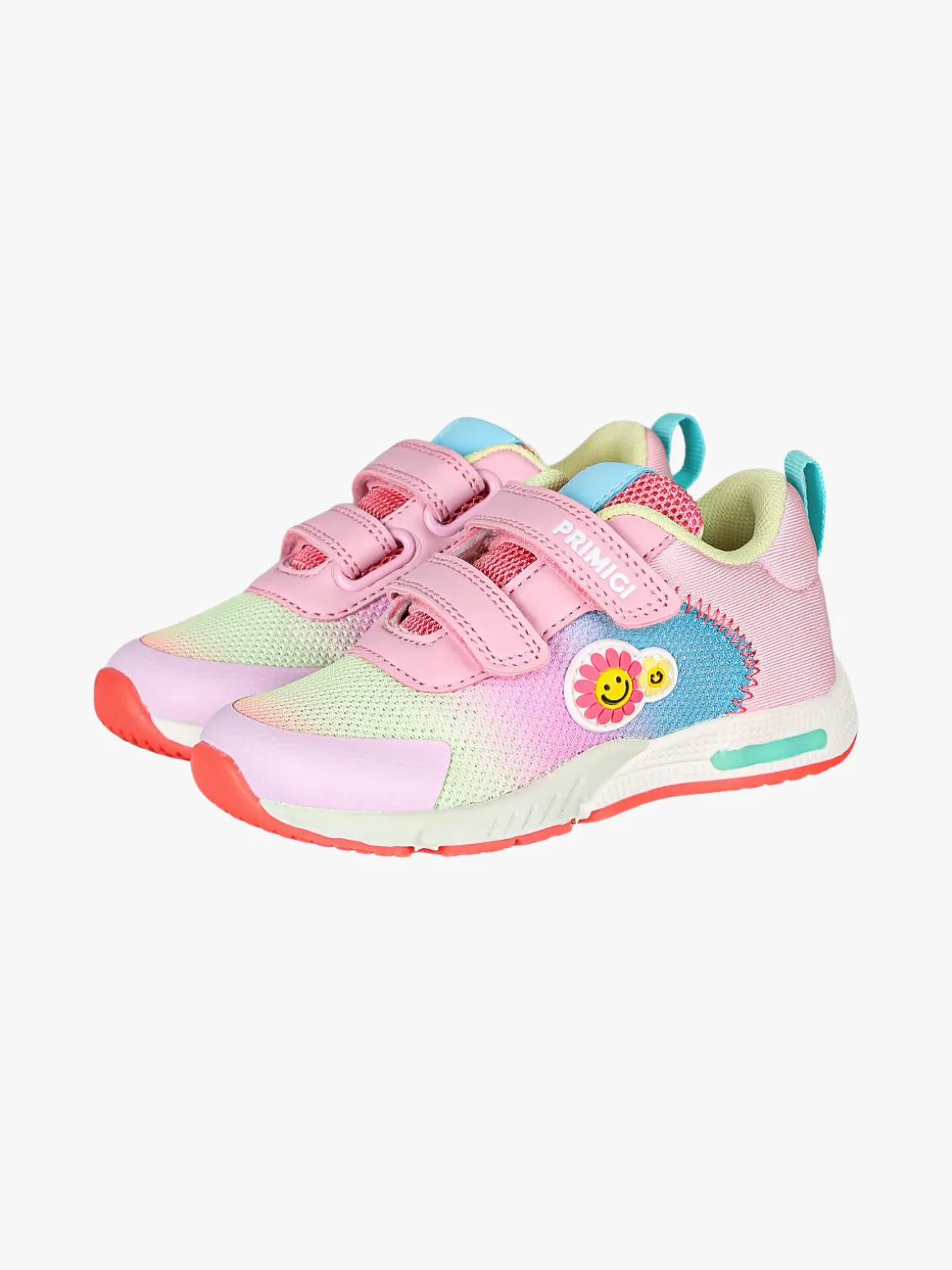 Primigi Sneakers da bambina con strappi e luci - rosa