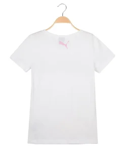 Puma Alpha logo tee t-shirt bianca con stampa