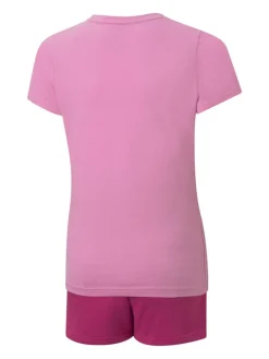 Puma Completo sportivo corto da bambina in cotone