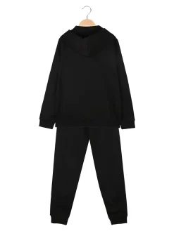 Puma ESS+ANIMAL FZ HOODED SUIT Completo tuta da ragazza - nero
