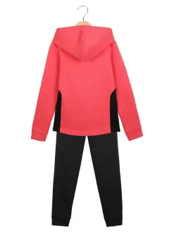 Puma HOODED SWEAT SUIT Tuta felpata da bambina con cappuccio e zip