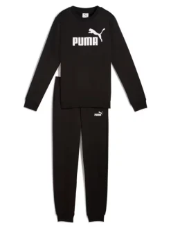 Puma LOGO CREW SUIT Completo tuta da bambini invernale - nero