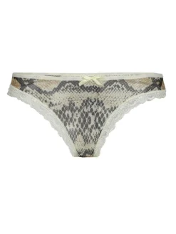 Pura Coordinato intimo top + brasiliana effetto pitone