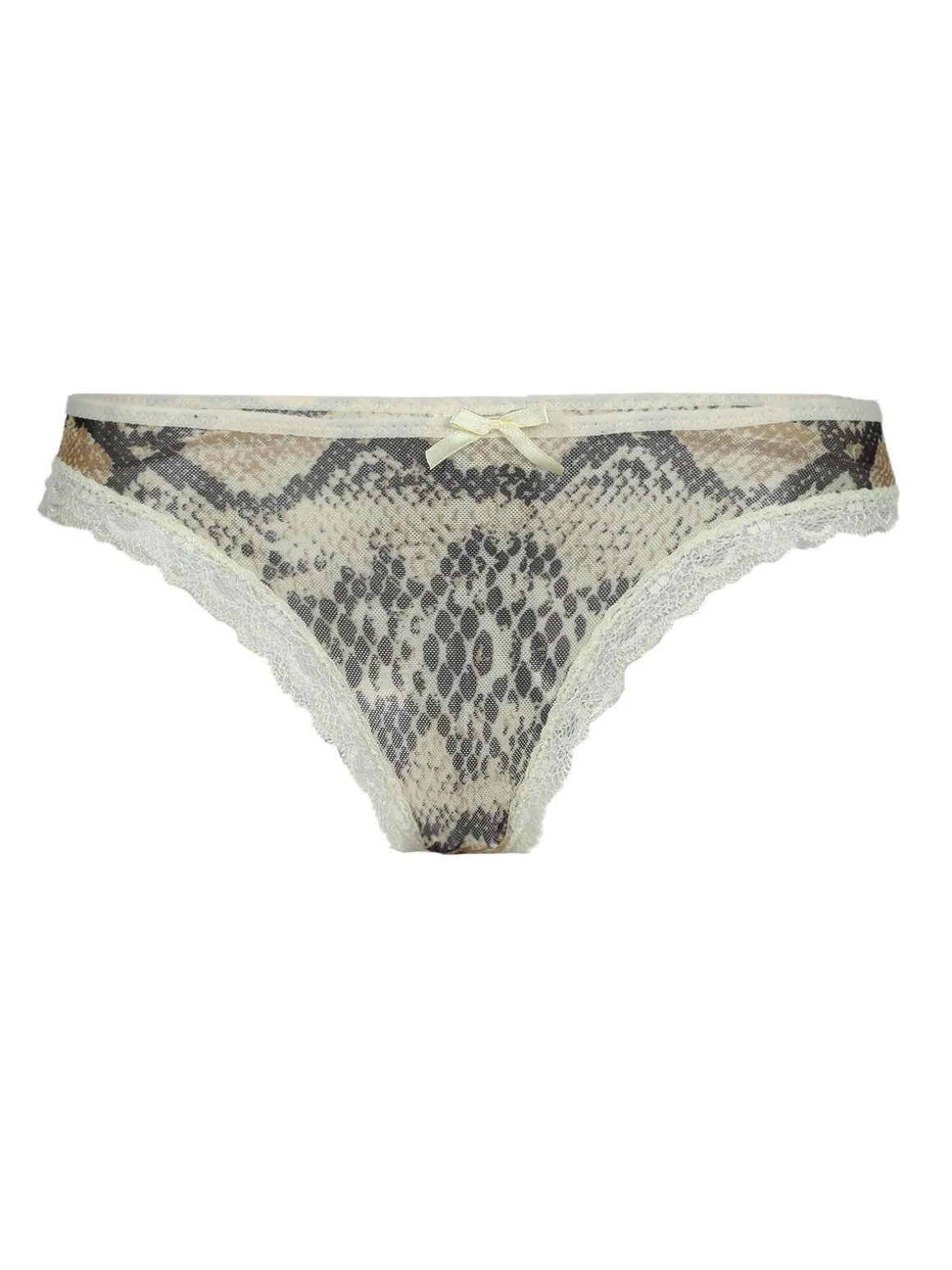 Pura Coordinato intimo top + brasiliana effetto pitone