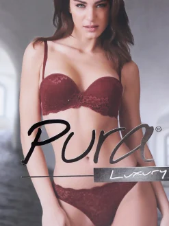 Pura P0701C Fascia imbottita graduata + slip in pizzo