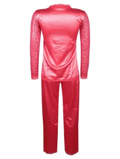 Pura Pigiama lungo donna con pizzo