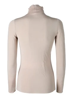 Pura P0714M Dolcevita donna in cashmere a manica lunga - nudo