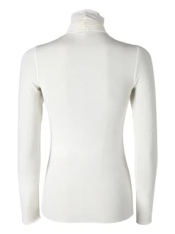 Pura P0714M Dolcevita donna in cashmere a manica lunga - naturale