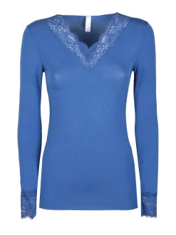 Pura P0716M Maglia donna in cashmere con pizzo