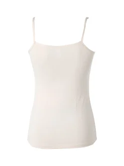 Pura P0717M top donna in bamboo con spalline sottili - sabbia