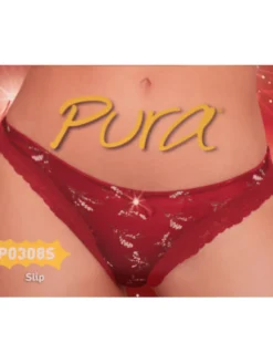 Pura Slip donna a fiori con pizzo