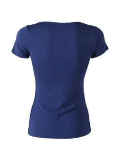 Pura T-shirt intima da donna in bamboo - blu scuro