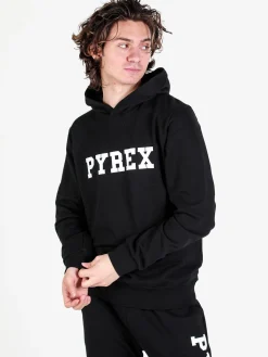 Pyrex Felpa da uomo con cappuccio in cotone con logo