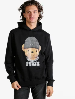 Pyrex Felpa da uomo con cappuccio e stampa - bordeaux