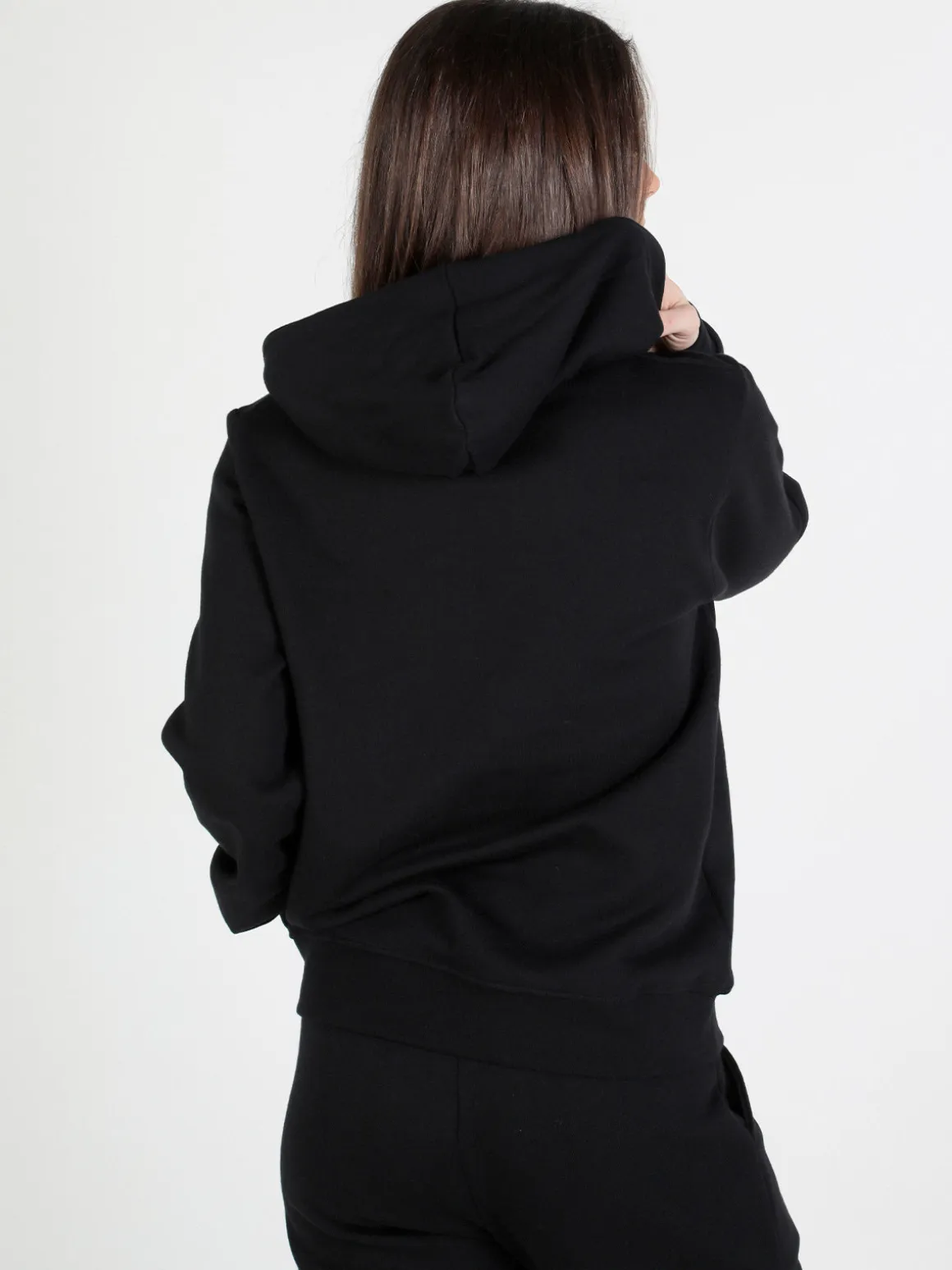 Pyrex Felpa donna in cotone con cappuccio e stampa logo