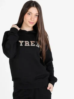 Pyrex Felpa donna in cotone con cappuccio e stampa logo