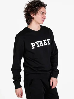 Pyrex Felpa girocollo da uomo in cotone con logo