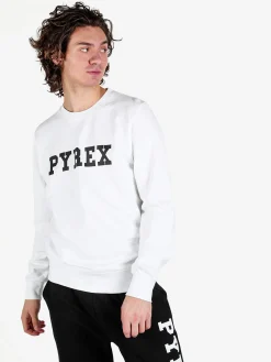 Pyrex Felpa girocollo da uomo in cotone con logo