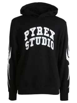 Pyrex Felpa invernale da uomo con cappuccio - nero