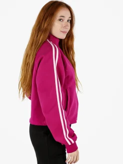 Pyrex Felpa sportiva da donna full zip a collo alto - fucsia