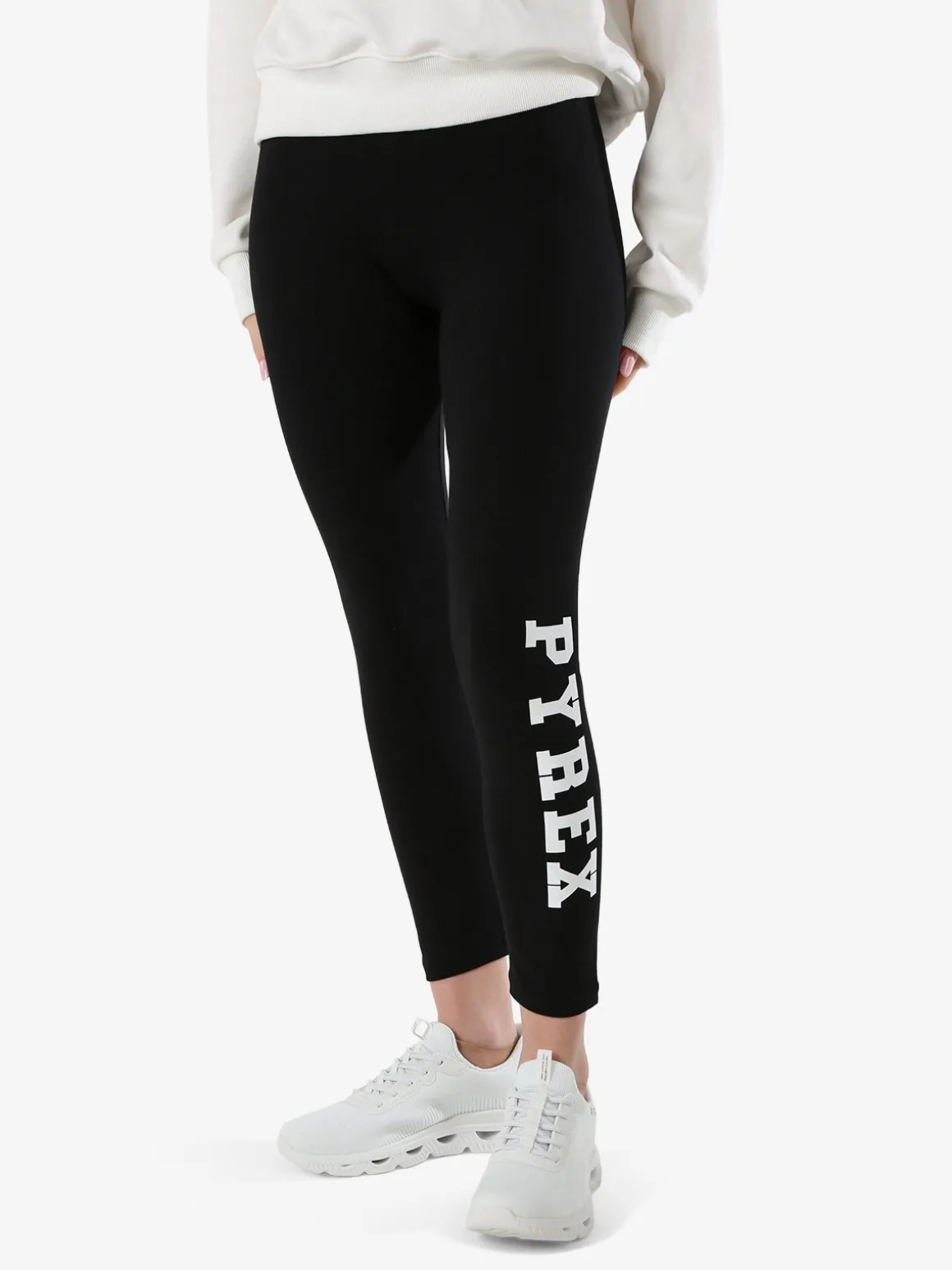 Pyrex Leggings sportivi da donna con logo- nero