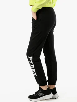 Pyrex Pantaloni sportivi da donna con logo in cotone - nero