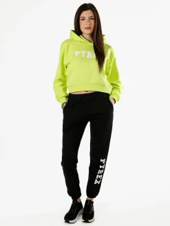 Pyrex Pantaloni sportivi da donna con logo in cotone - nero