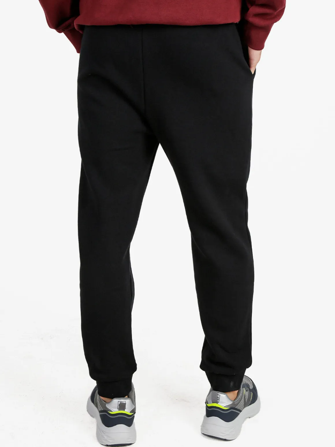 Pyrex Pantaloni tuta da uomo felpati con polsini
