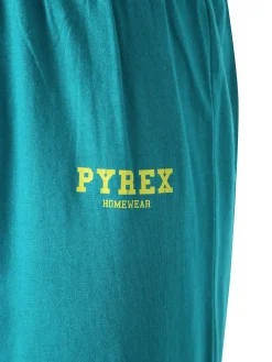 Pyrex Pigiama lungo da uomo in cotone - verde