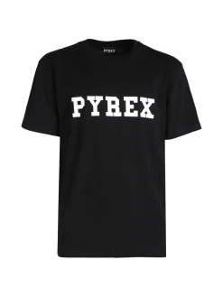 Pyrex T-shirt da uomo in cotone con logo