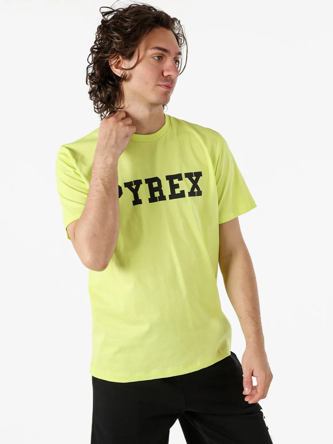 Pyrex T-shirt da uomo in cotone con logo - mela