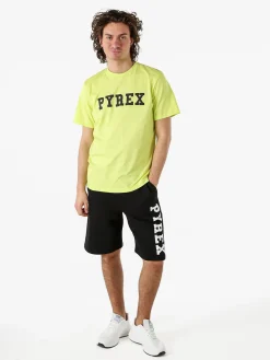 Pyrex T-shirt da uomo in cotone con logo - mela