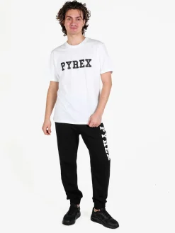 Pyrex T-shirt da uomo in cotone con logo